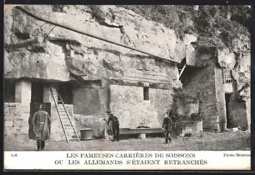 AK Soissons, Les fameuses carrières où les Allemands s`étaient retranchés