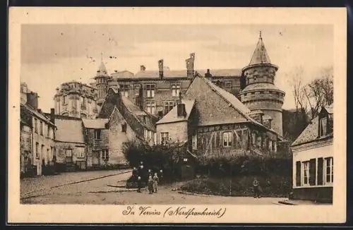 AK Vervins, Vue pittoresque des bâtiments historiques du village