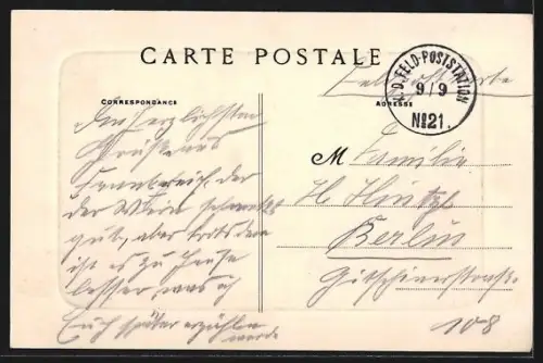 AK Tergnier, Boulevard Gambetta avec passants et facades de bâtiments historiques