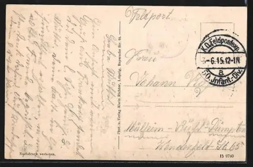 AK Rethel i. Fr., Vue sur la rue avec charrettes pendant la campagne de 1914-15