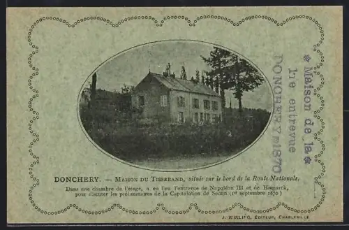 AK Donchery, Maison du Tisserand sur la Route Nationale
