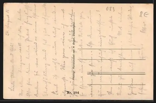 AK Rethel, Église en temps de guerre et ruines alentours