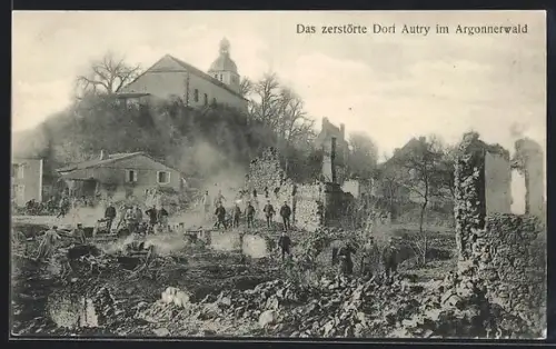 AK Autry, Le village détruit dans la forêt d`Argonne