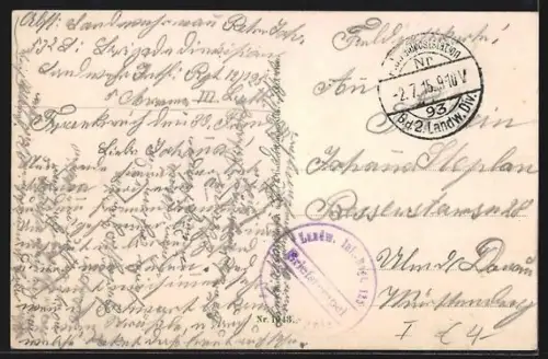 AK La Chapelle, Rue du village