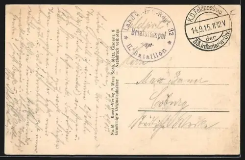 AK Mézières-Charleville, La passerelle détruite