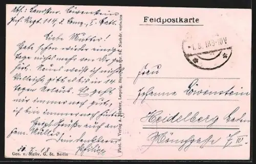 AK Rethel, Vue panoramique de la ville et de la rivière après la destruction