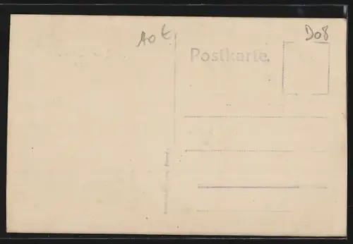 Foto-AK Grandpré, Vue d`un champ avec le village en arrière-plan