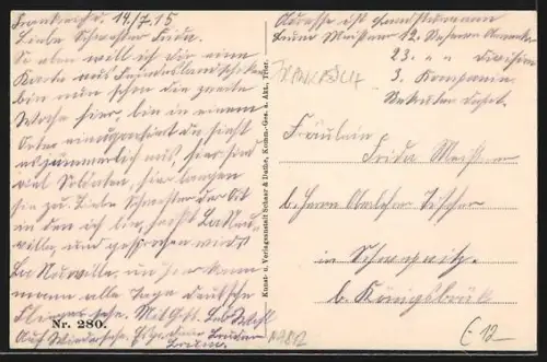 AK Rethel, Vue sur les ruines et la rue principale après le conflit