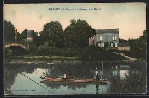 AK Rethel /Ardennes, Le Passage à la Barque