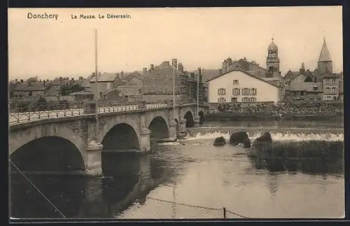 AK Donchery, La Meuse, Le Déversoir