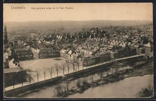 AK Charleville, Vue générale prise de la Tour Manten