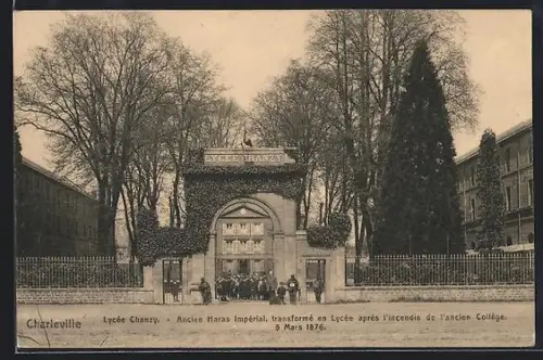 AK Charleville, Lycée Chanzy, ancien Haras Impérial transformé en lycée après l`incendie de 1876