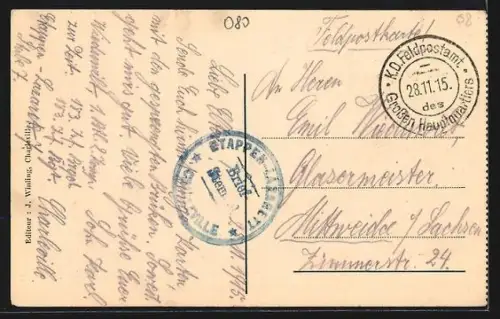 AK Mézières, Le Pont de pierre, sauté le 25 Août 1914