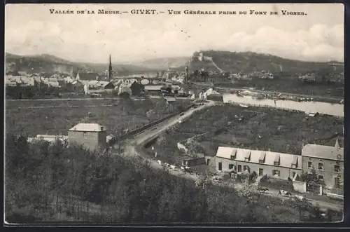 AK Givet, Vue générale prise du Fort de Vignes