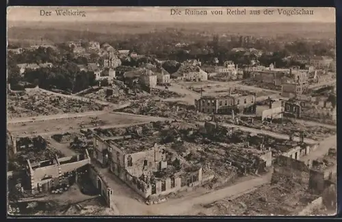 AK Rethel, Les ruines vues d`en haut