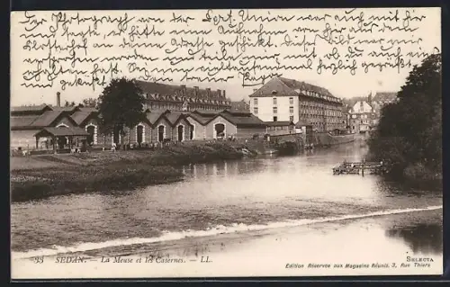 AK Sedan, La Meuse et les Casernes