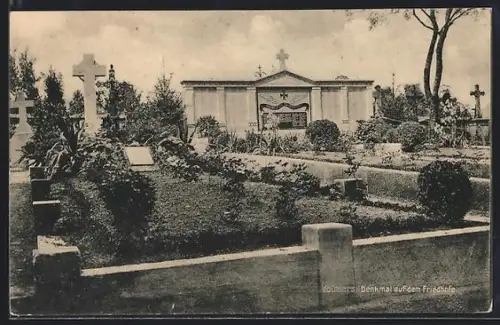 AK Vouziers, Monument dans le cimetière