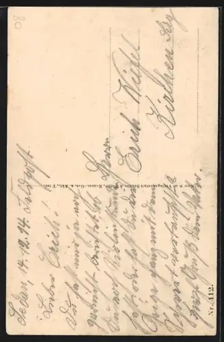 AK Donchery, Jagdschloss 1870 et 1914, résidence historique de Napoléon et Joffre