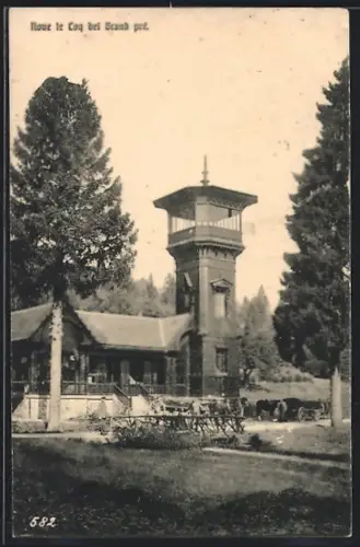 AK Grand pré, Vue du restaurant et tour d`observation dans la forêt
