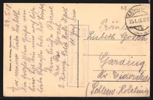 AK Sedan, Rue Thiers avec passants et architecture historique