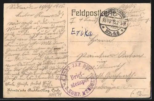 AK Challerange, Rue avec église et groupe de soldats