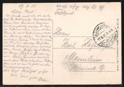 AK Fricourt, Église détruite par les tirs navals anglais en 1914