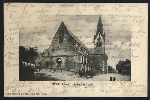 AK Nesle, Somme, Église Notre-Dame