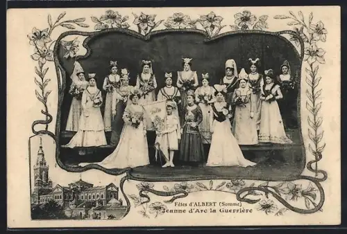 AK Albert /Somme, Fêtes d`Albert: Jeanne d`Arc la Guerrière
