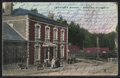 AK Cartigny /Somme, Hôtel des Voyageurs
