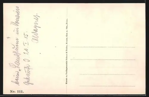 AK Varennes, Soldats devant une église en ruines