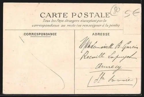 AK Onival, Rue de la Plaine avec vue sur la mer et bâtiments résidentiels