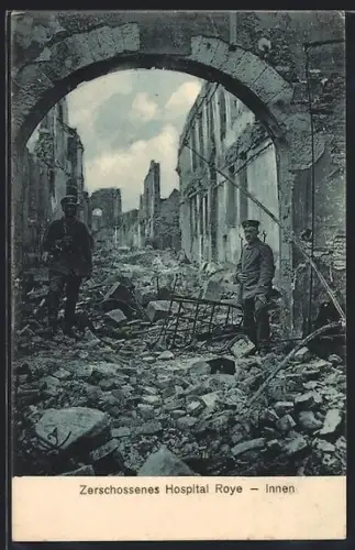 AK Roye, Intérieur de l`hôpital détruit après les combats