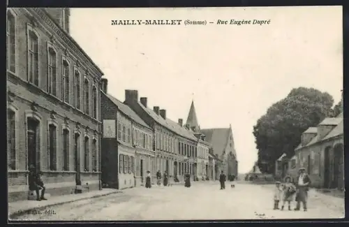 AK Mailly-Maillet /Somme, Rue Eugène Dupré
