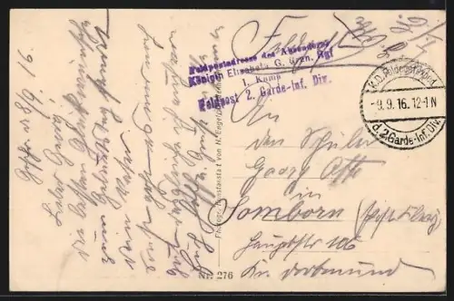 AK Nesle près St. Quentin, Vue de la place avec architecture urbaine