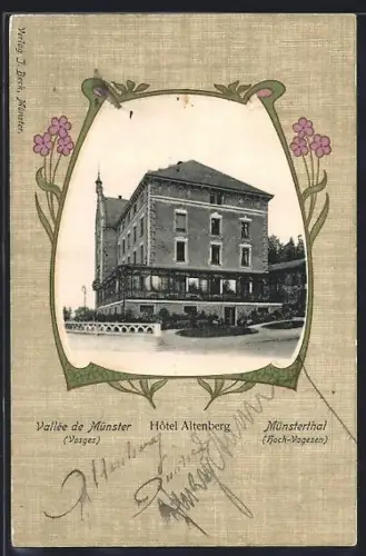 AK Münsterthal /Hoch-Vogesen, Hôtel Altenberg