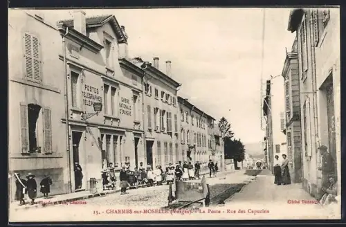 AK Charmes-sur-Moselle /Vosges, La Poste, Rue des Capucins
