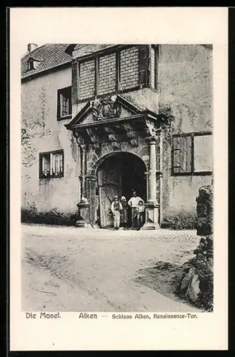 AK Alken /Mosel, Renaissance-Tor im Schloss Alken
