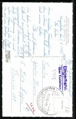 AK Lingerhahn /HSR., Pension Haus Marianne