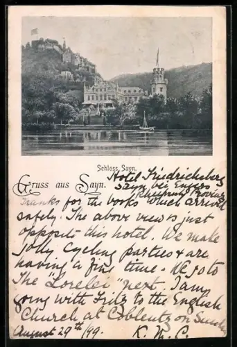 AK Sayn, Schloss Sayn, Uferansicht