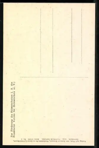 AK Frankfurt a. M., Ziehbrunnen, im Hof des ehemaligen Gymnasium Predigerstrasse