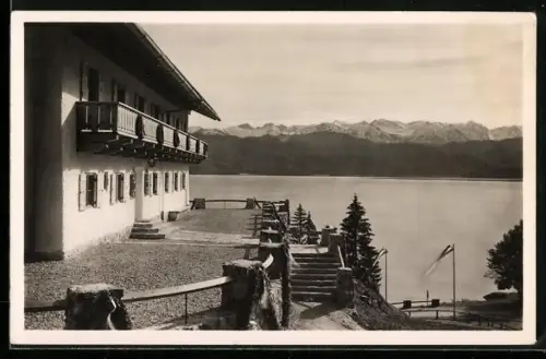 AK Urfeld / Walchensee, Baldur von Schirach Jugendherberge am Walchensee