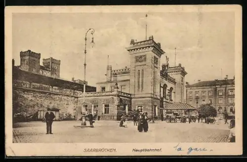 AK Saarbrücken, Partie am Hauptbahnhof
