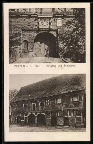 AK Ahlden, Eingang und Schlosshof