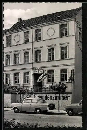 AK Remagen, Vorderansicht der Pension Prinz in der Strasse Rheinpromenade 21