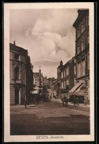 AK Siegen, Partie am Kölnertor, Gasthof Wilh. Schneck