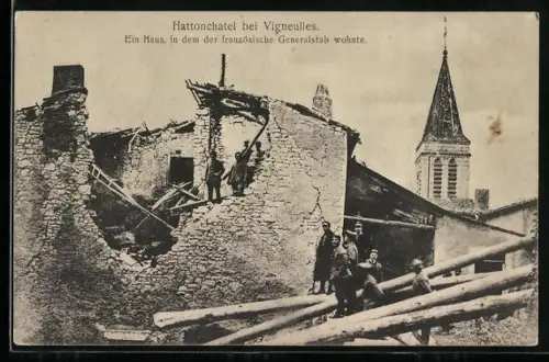 AK Hattonchâtel, Un bâtiment où résidait l`état-major francais