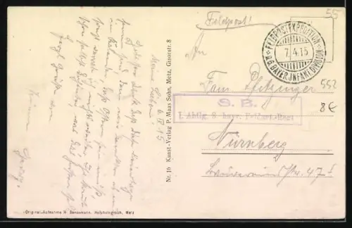 AK Vigneulles, Après la bataille, maisons en ruines et débris sur la rue