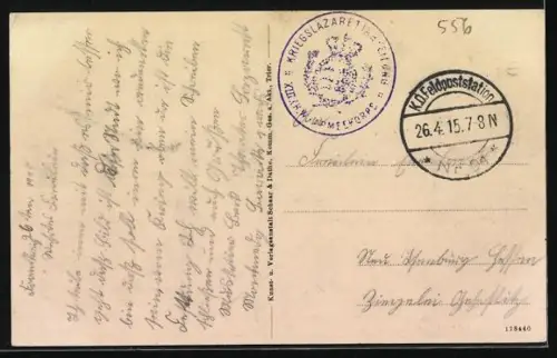 AK Montmédy, Vue panoramique de la ville avec la colline et la forteresse en arrière-plan