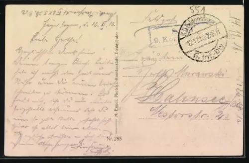 AK Clermont /Verdun, Église détruite