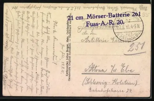 AK Harville, Ruines des bâtiments après un conflit